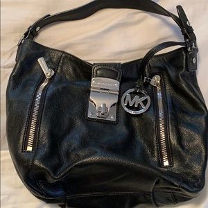 Used black leather Michael Kors handbag